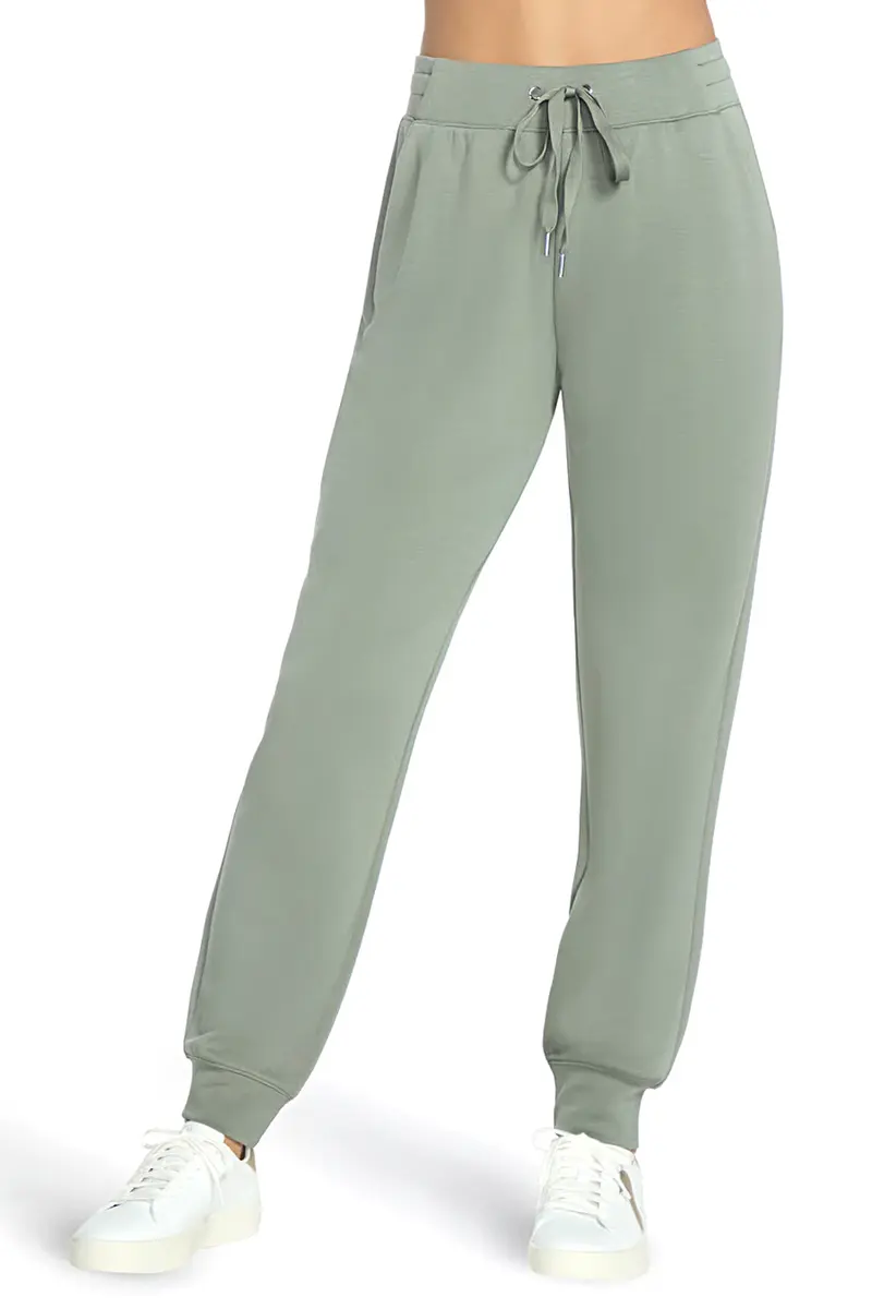 Pantaloni jogger verde salvia in tessuto skechweave elevate Skechers PT149