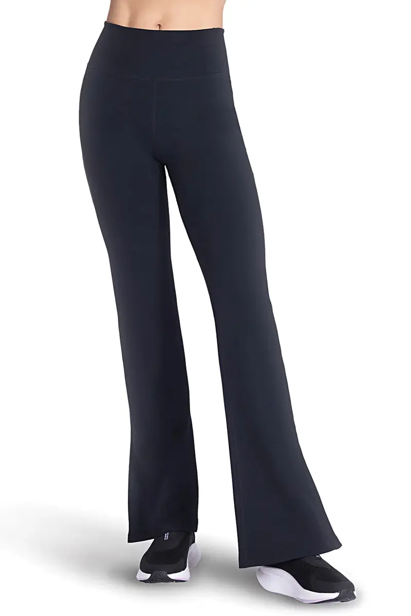 Pantaloni neri a zampa in tessuto GO FLEX™ Skechers PT216