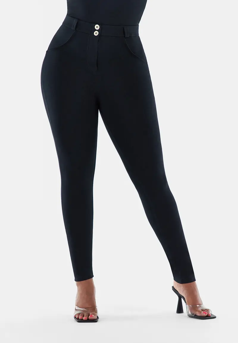 Pantaloni push up WR.UP® curvy gamba skinny cotone organico