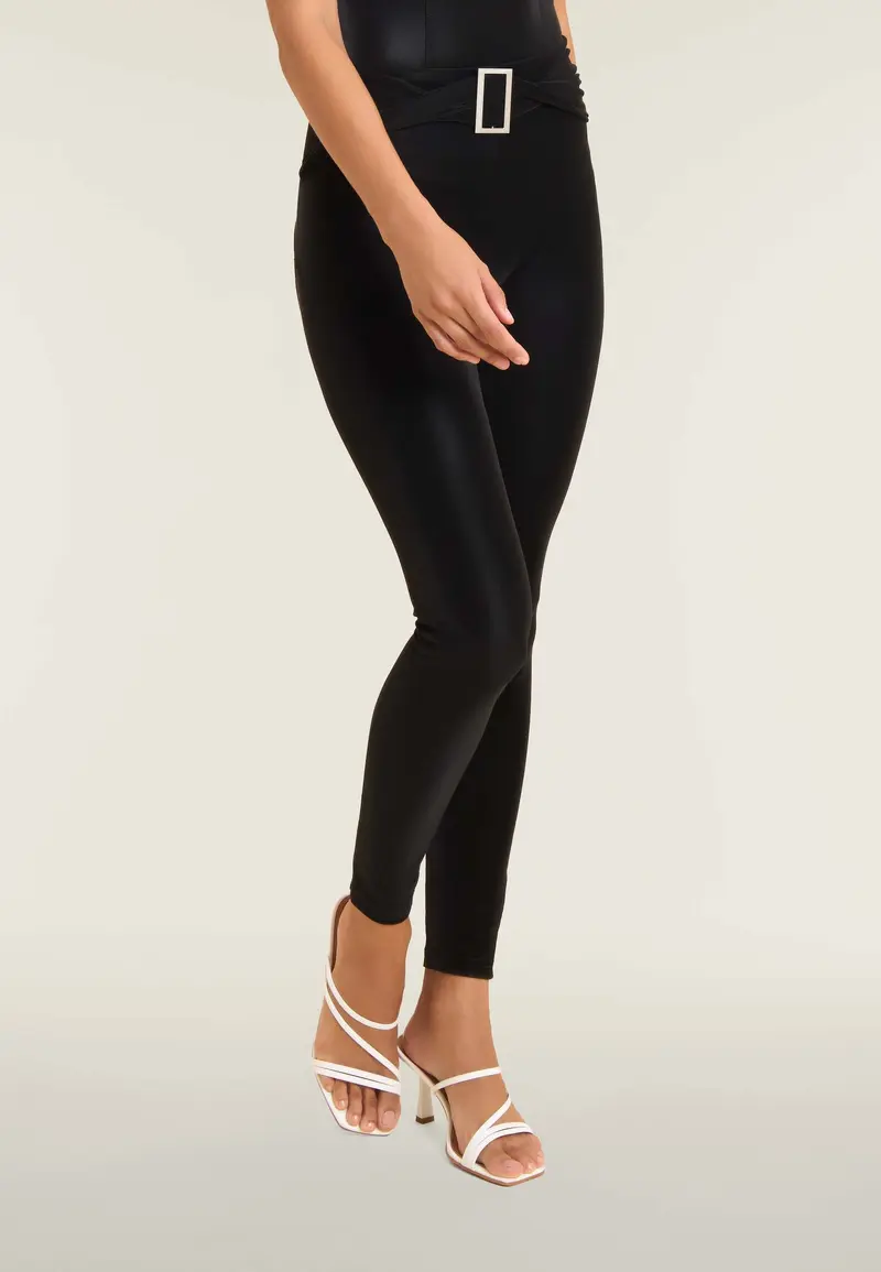 Pantaloni push up WR.UP® superskinny vita alta effetto wet