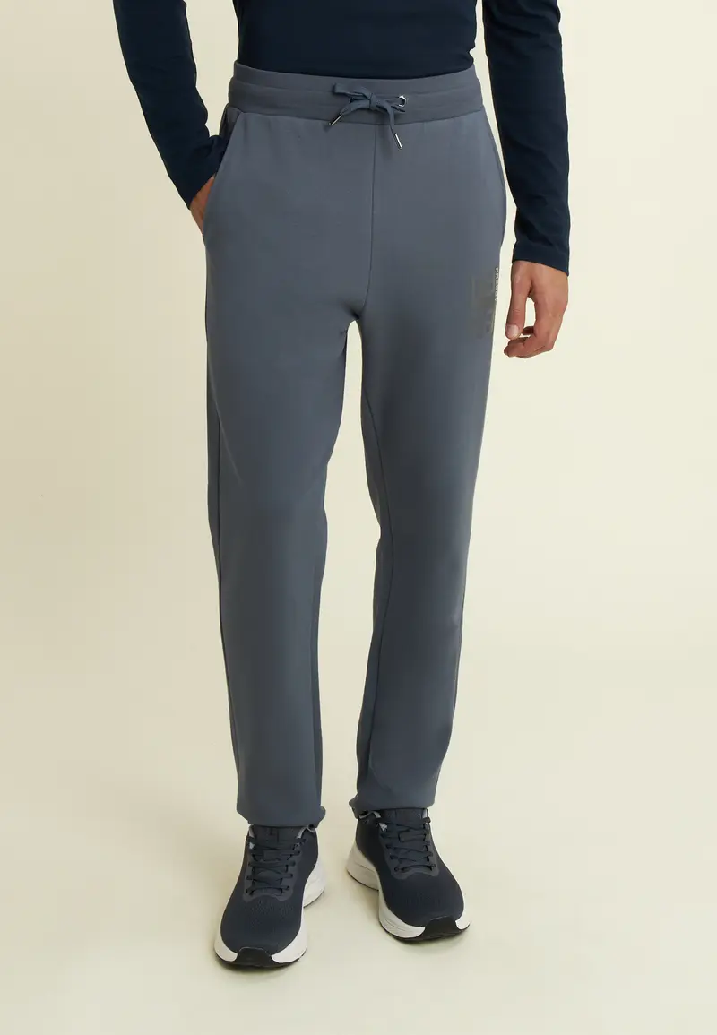 Pantaloni regular in felpa con fondo dritto