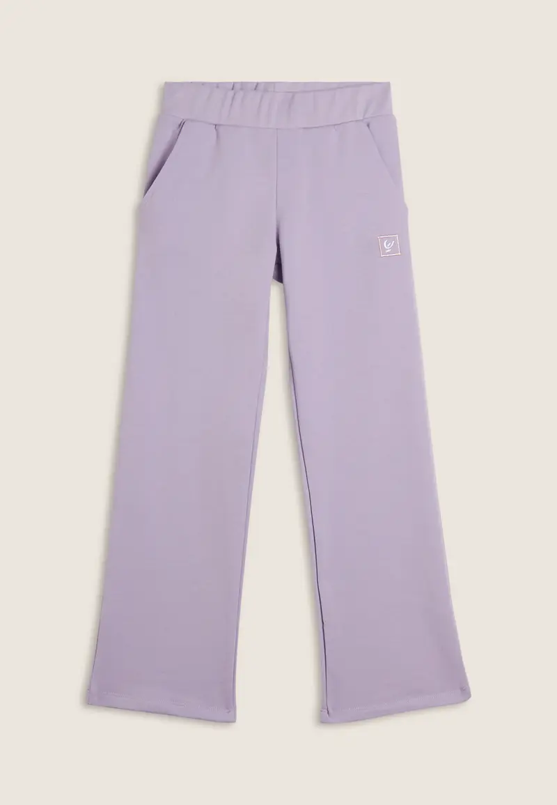 Pantaloni sportivi Bambina a gamba ampia e tasche interne