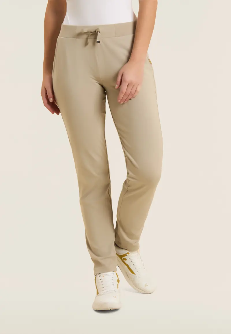 Pantaloni sportivi gamba dritta con coulisse e tasche