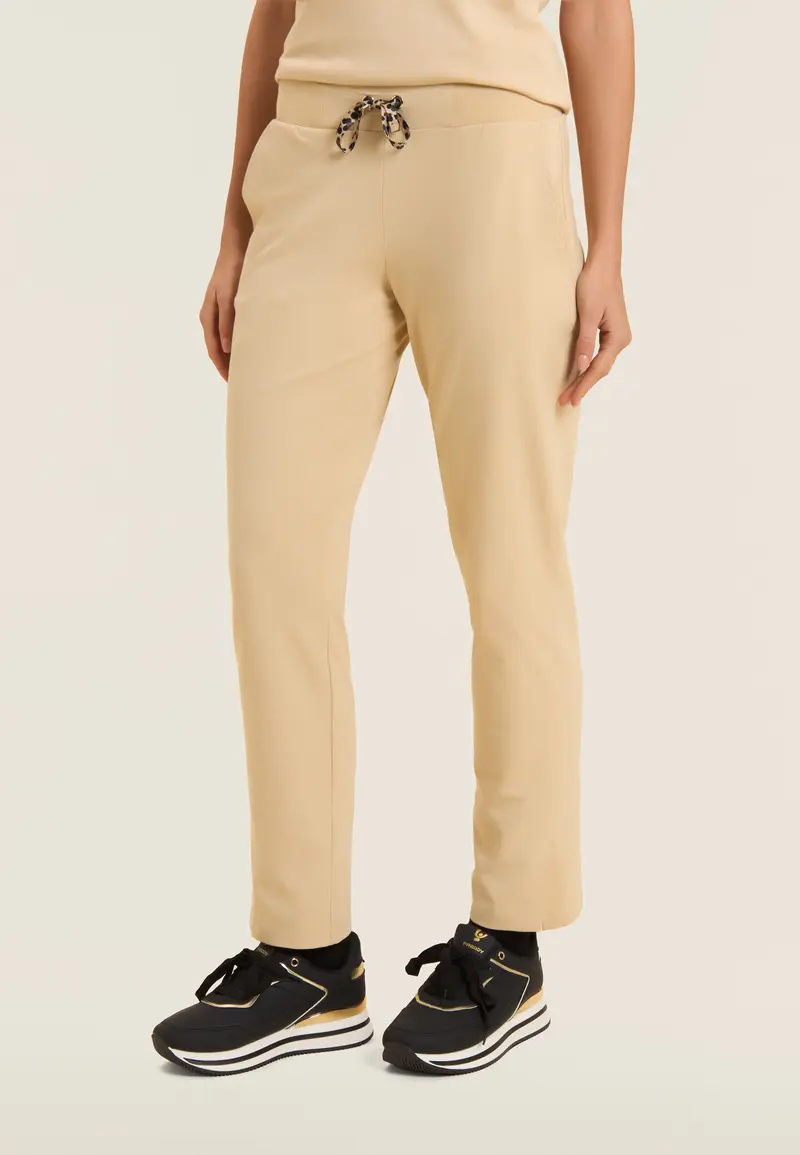 Pantaloni sportivi regular con spacchi laterali sul fondo