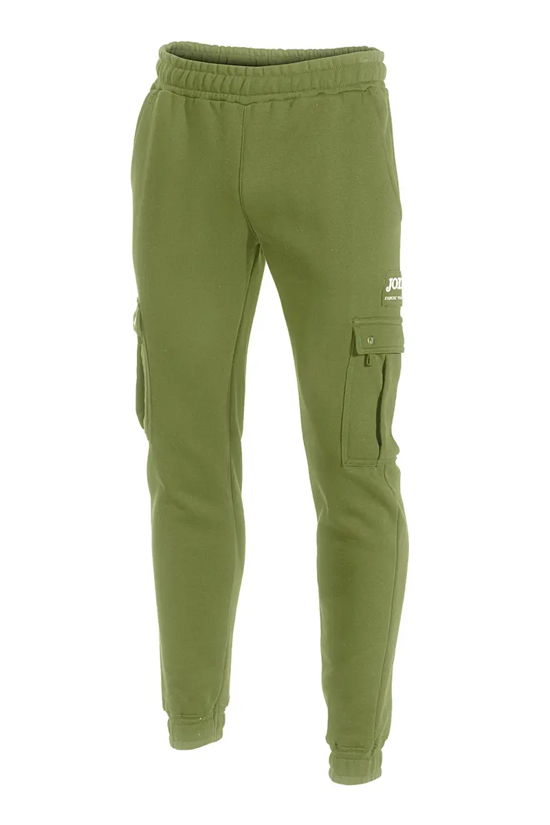 Pantaloni tuta cargo verdi con tasche e interno felpato Joma Street Long Pants