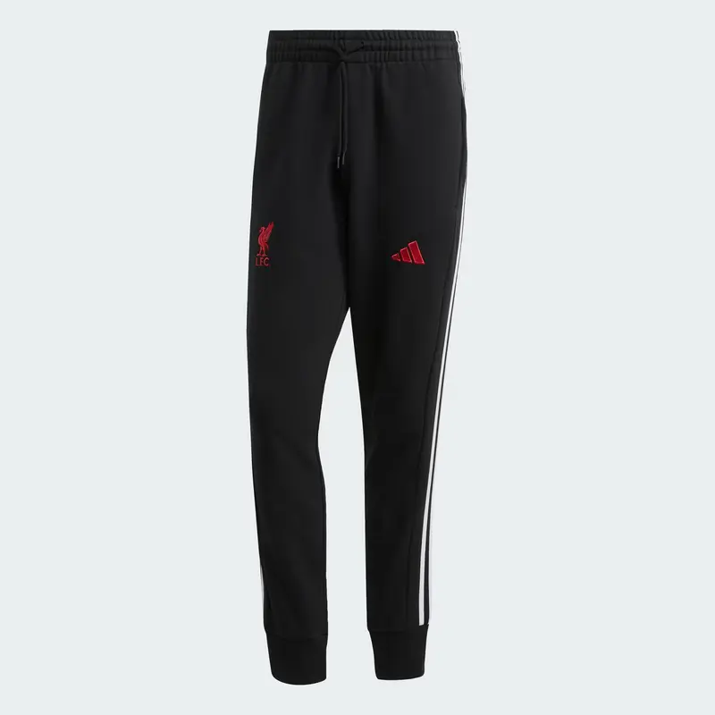 PANTALONI UOMO ADIDAS LIVERPOOL FC DNA NERI IN SPUGNA DI COTONE JW7891