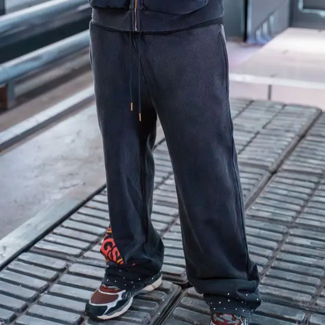 PANTALONI UOMO URBAN CLASSICS LOOSE FIT JACQUARD NERI