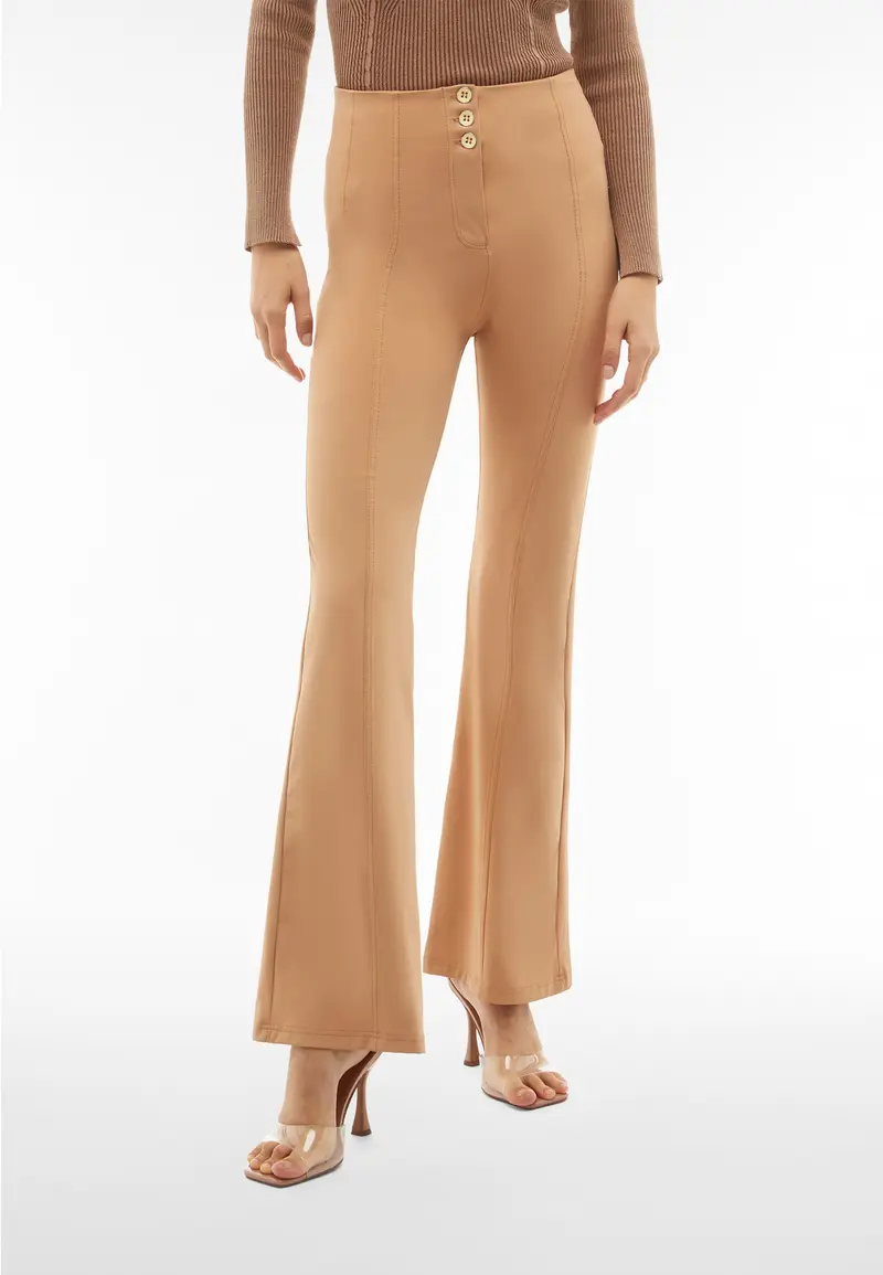 Pantaloni WR.UP® vita super alta bustier e fondo flare