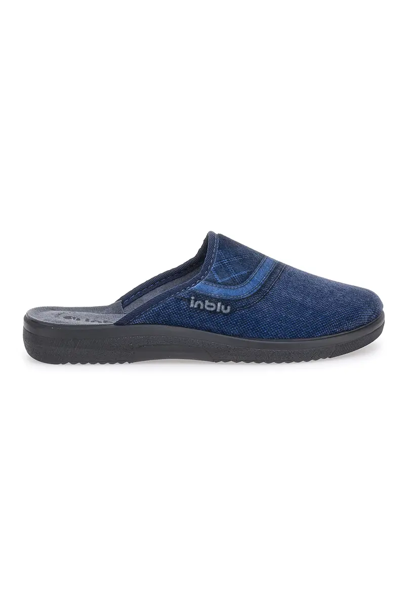 Pantofole Blu con fantasia losanghe INBLU 11 DG
