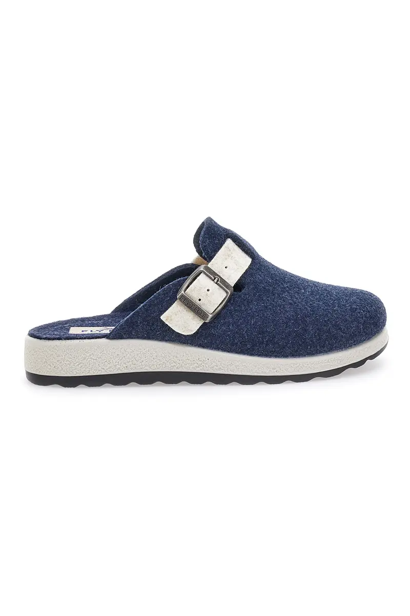 Pantofole Blu In Panno Made In Italy Fly Flot 5168