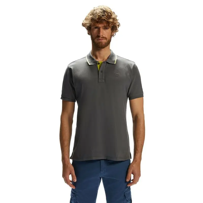 Polo da uomo North Sails colore azzurro e grigio