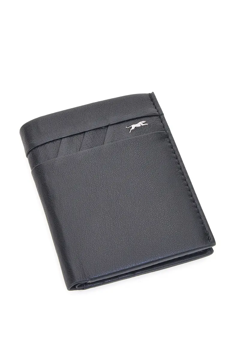Portacarte Nero Compatto con Tasca per Contanti JAGUAR PF869-94
