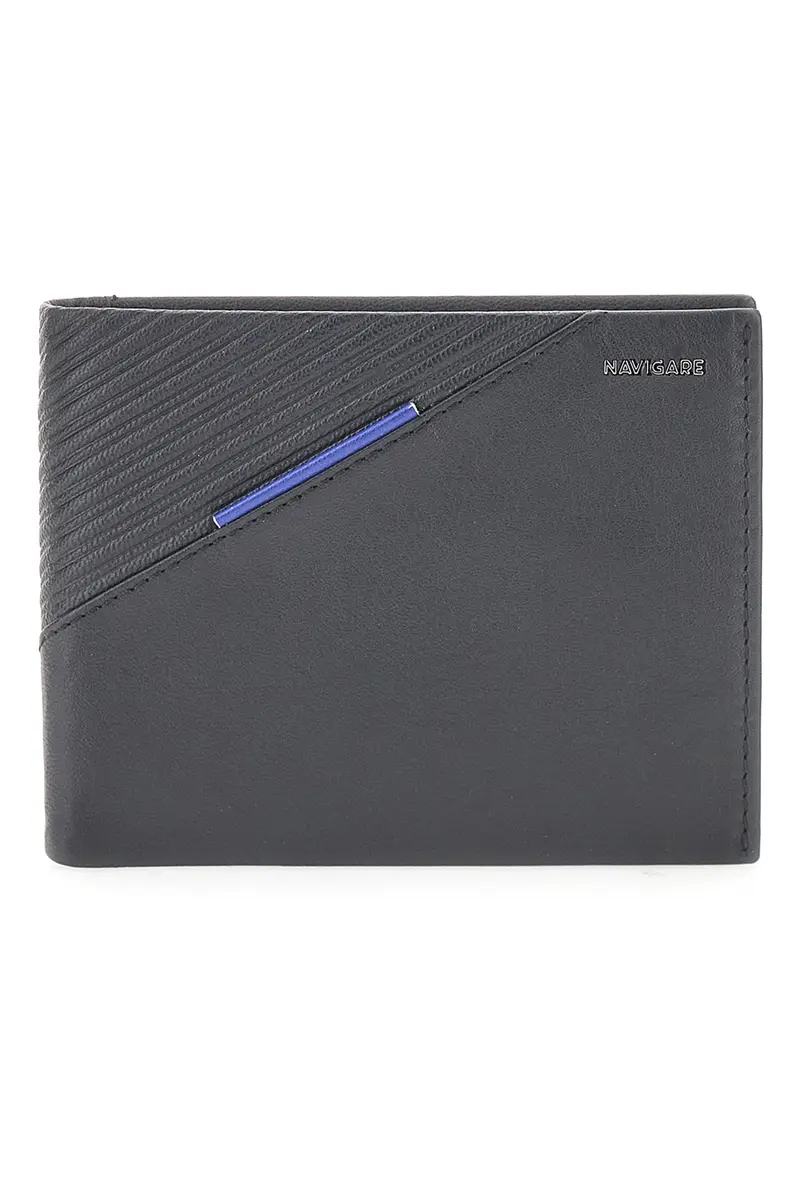 Portafoglio Nero in Vera Pelle NAVIGARE PF881-1