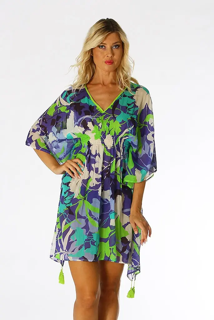 POSITANO BY JEAN PAUL PONCHO COTONE MEZZA MANICA FANTASIA 51884 05