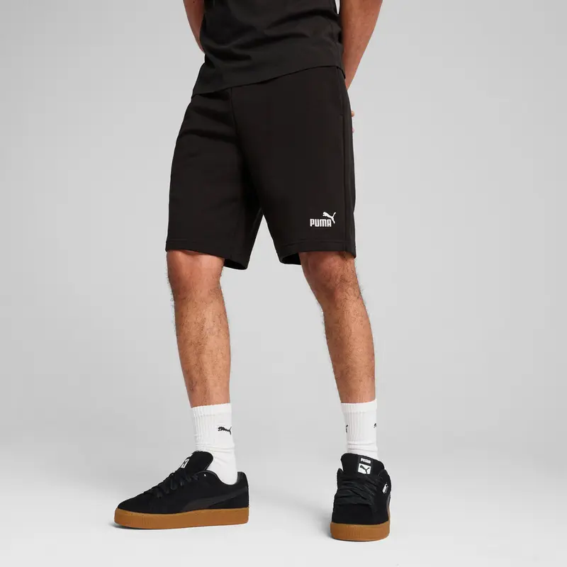 PUMA BERMUDA IN FELPA ESSENTIALS NO.1 CON LOGO UOMO 682594 01