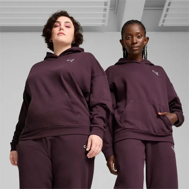 PUMA FELPA BETTER ESSENTIALS CON CAPPUCCIO E LOGO DONNA 676804 44