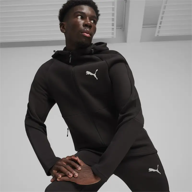 PUMA FELPA EVOSTRIPE FULL ZIP UOMO 678995 01