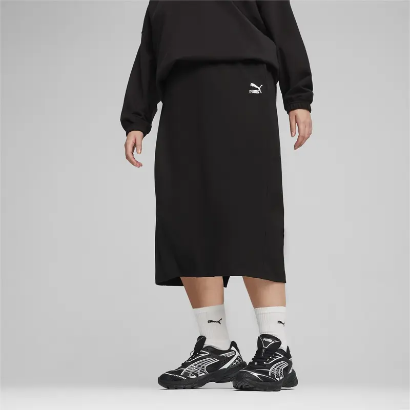 PUMA GONNA CLASSIC RIBBED MIDI SKIRT DONNA 624265 01