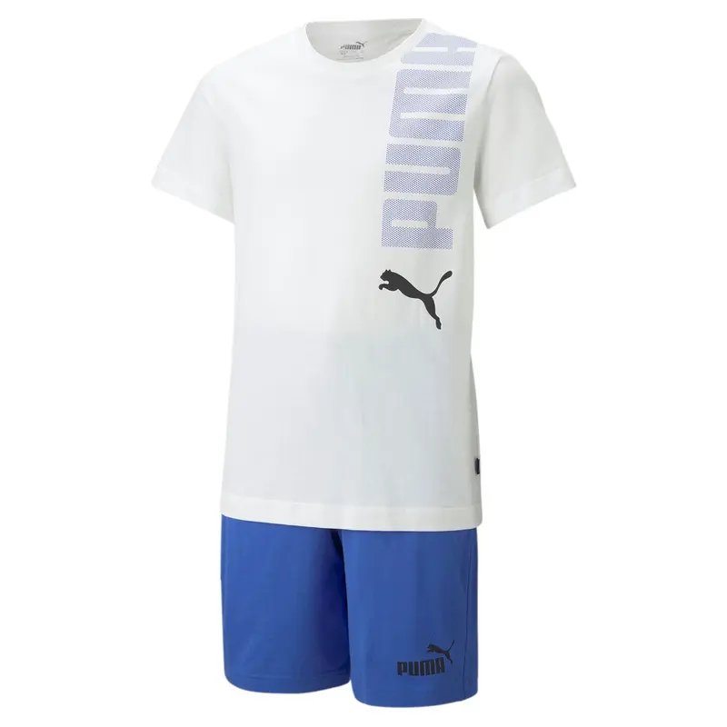 PUMA SHORT LOGOLAB SET JR 673284 02