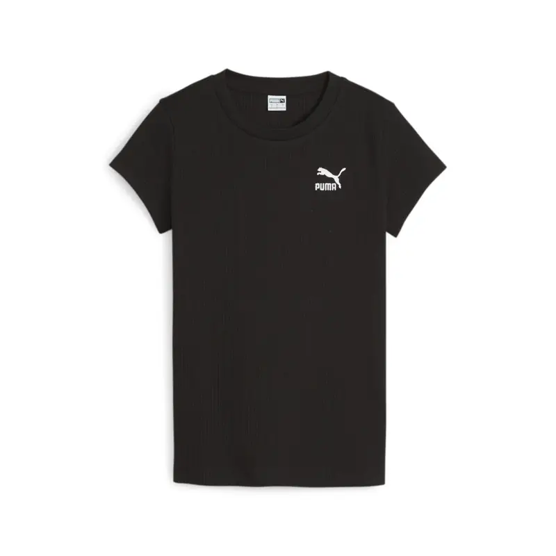 PUMA T-SHIRT CLASSIC RIBBED SLIM DONNA 624264 01
