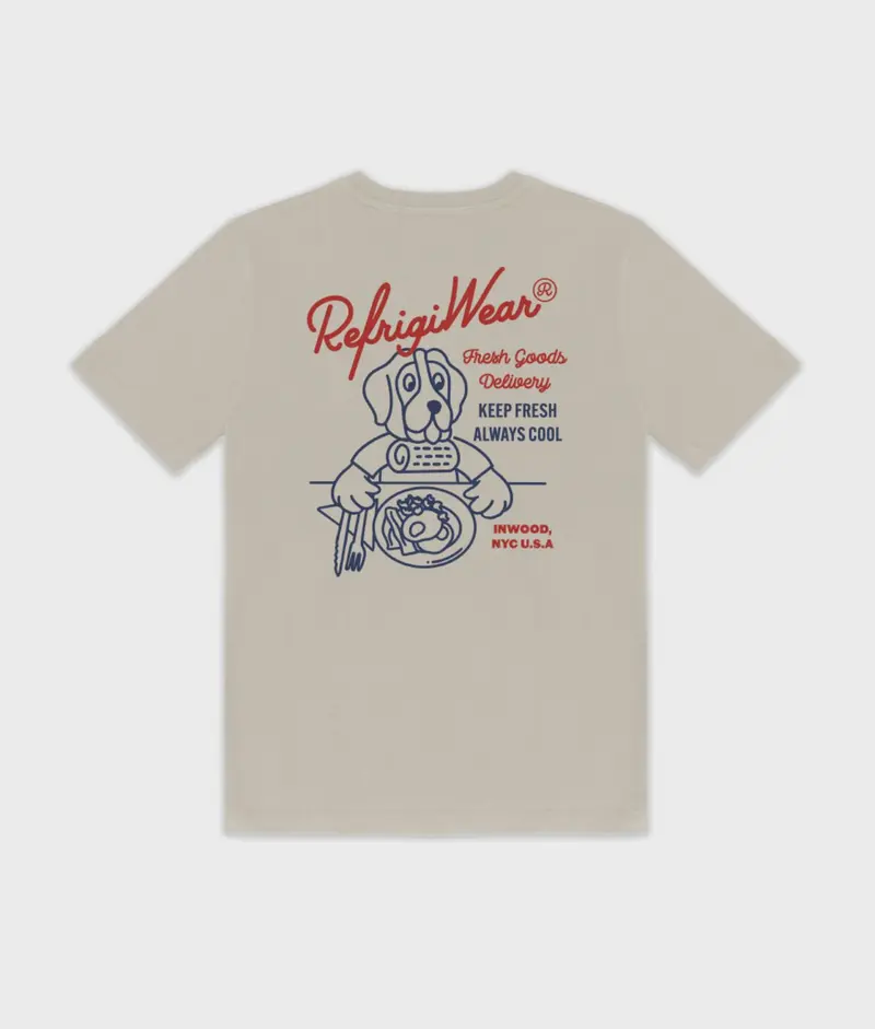 REFRIGIWEAR ENNIS T-SHIRT CON STAMPA SU SCHIENA UOMO T63000 JE0301 A00081