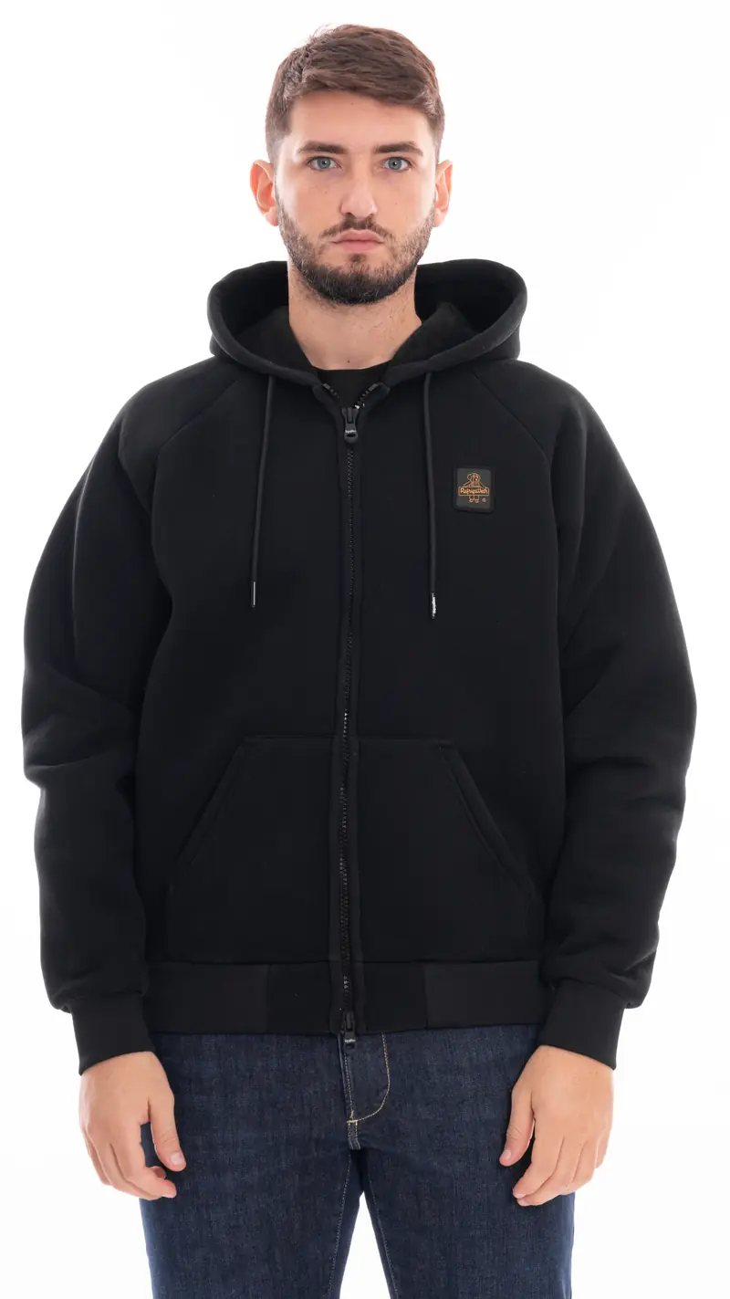 REFRIGIWEAR FELPA CON CAPPUCCIO E ZIP FRANKIE UOMO F20308 FG9102 G06000