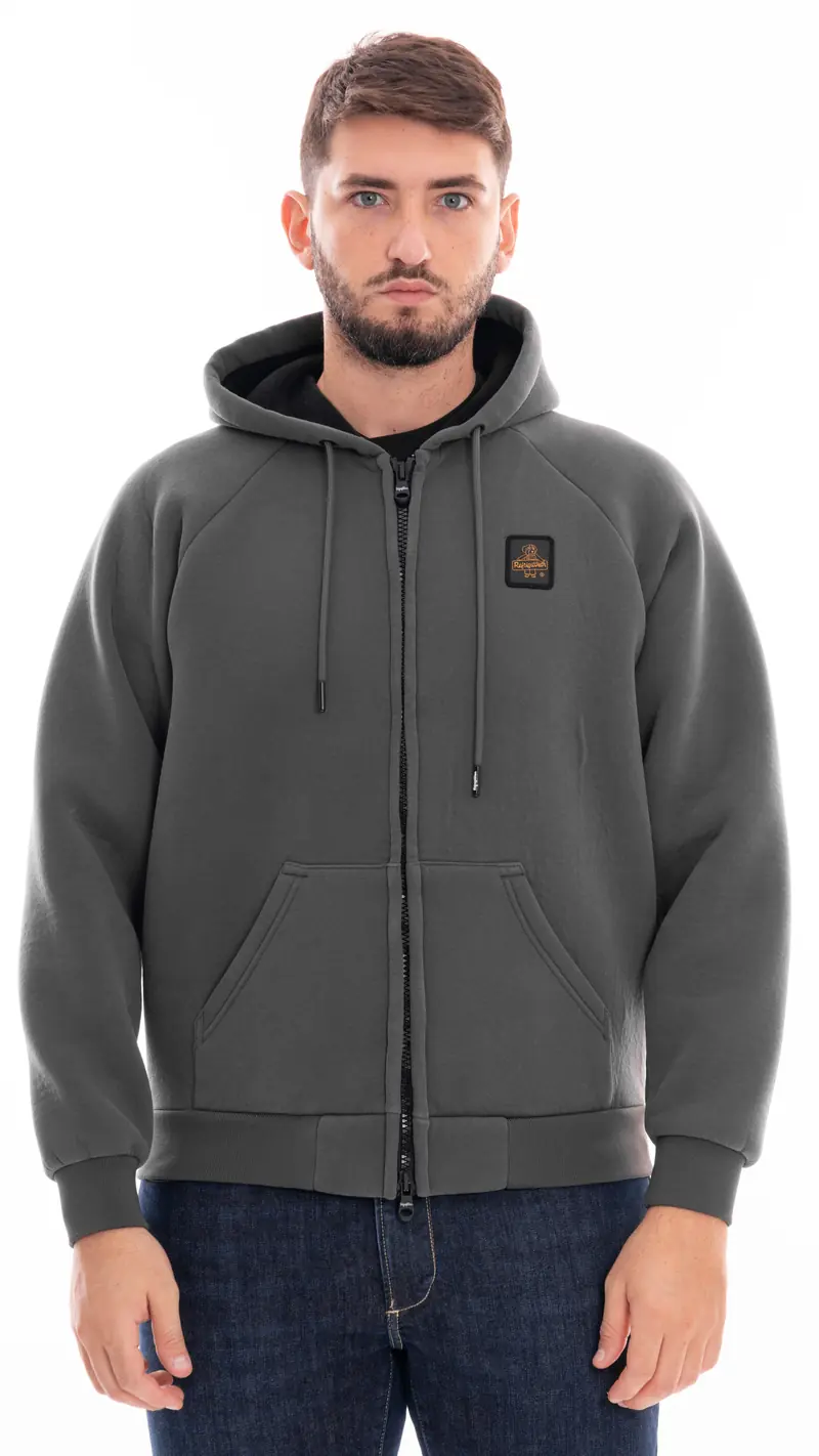 REFRIGIWEAR FELPA FRANKIE CON CAPPUCCIO E ZIP UOMO F20308 FG9102 G04533