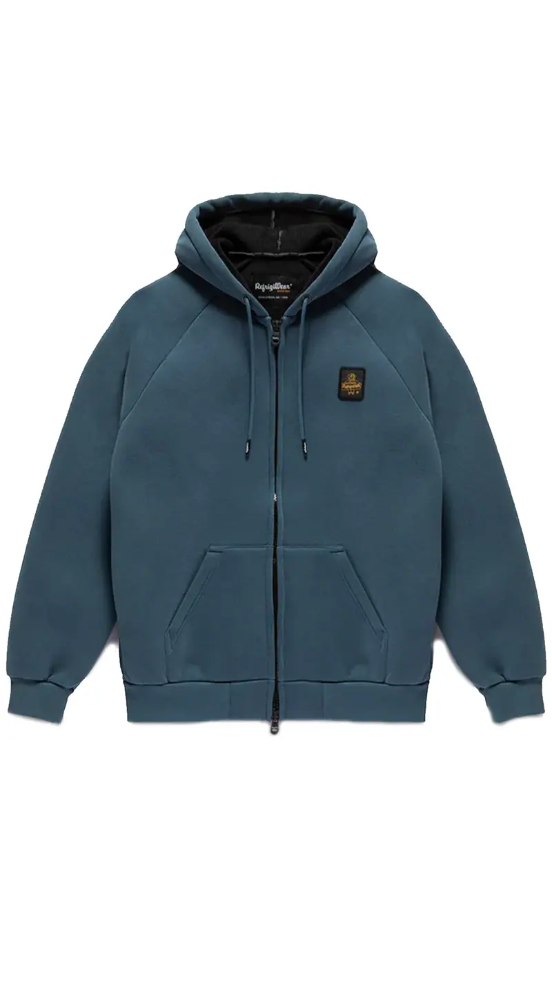 REFRIGIWEAR FELPA/GIUBBOTTO FRANKIE CON CAPPUCCIO E ZIP UOMO F20308 FG9102 F02700