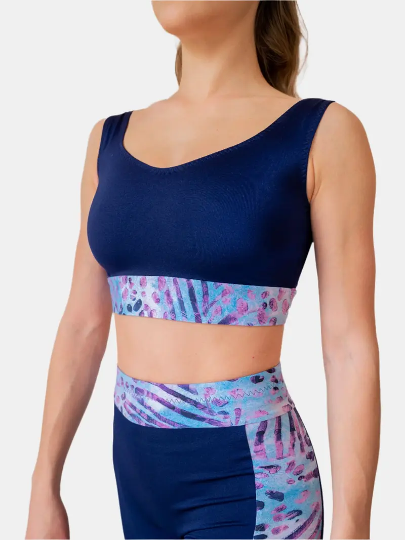 Reggiseno Sportivo Blu Partenope