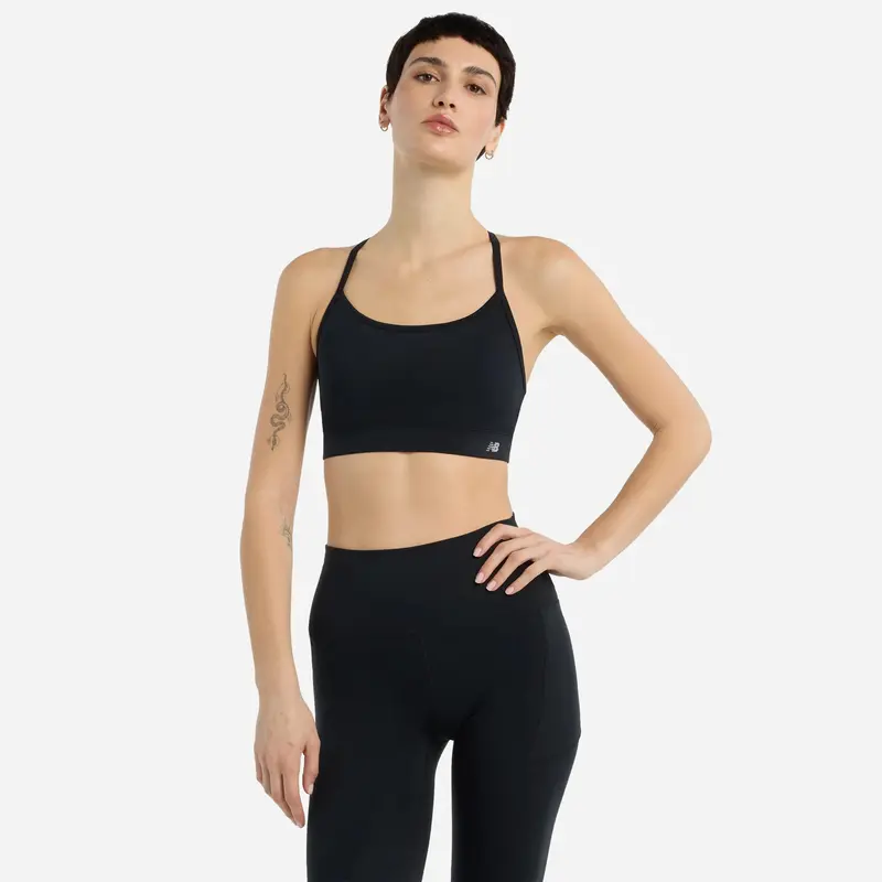 REGGISENO SPORTIVO NEW BALANCE ESSENTIAL YOGA BRA WB51039BK NERO