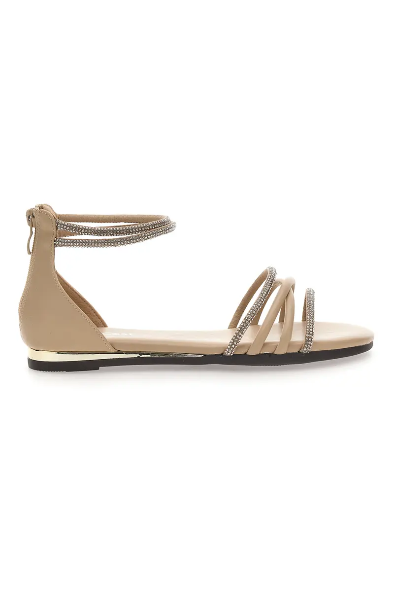 Sandali beige eleganti con cinturino gioiello CAFÉ COST W6