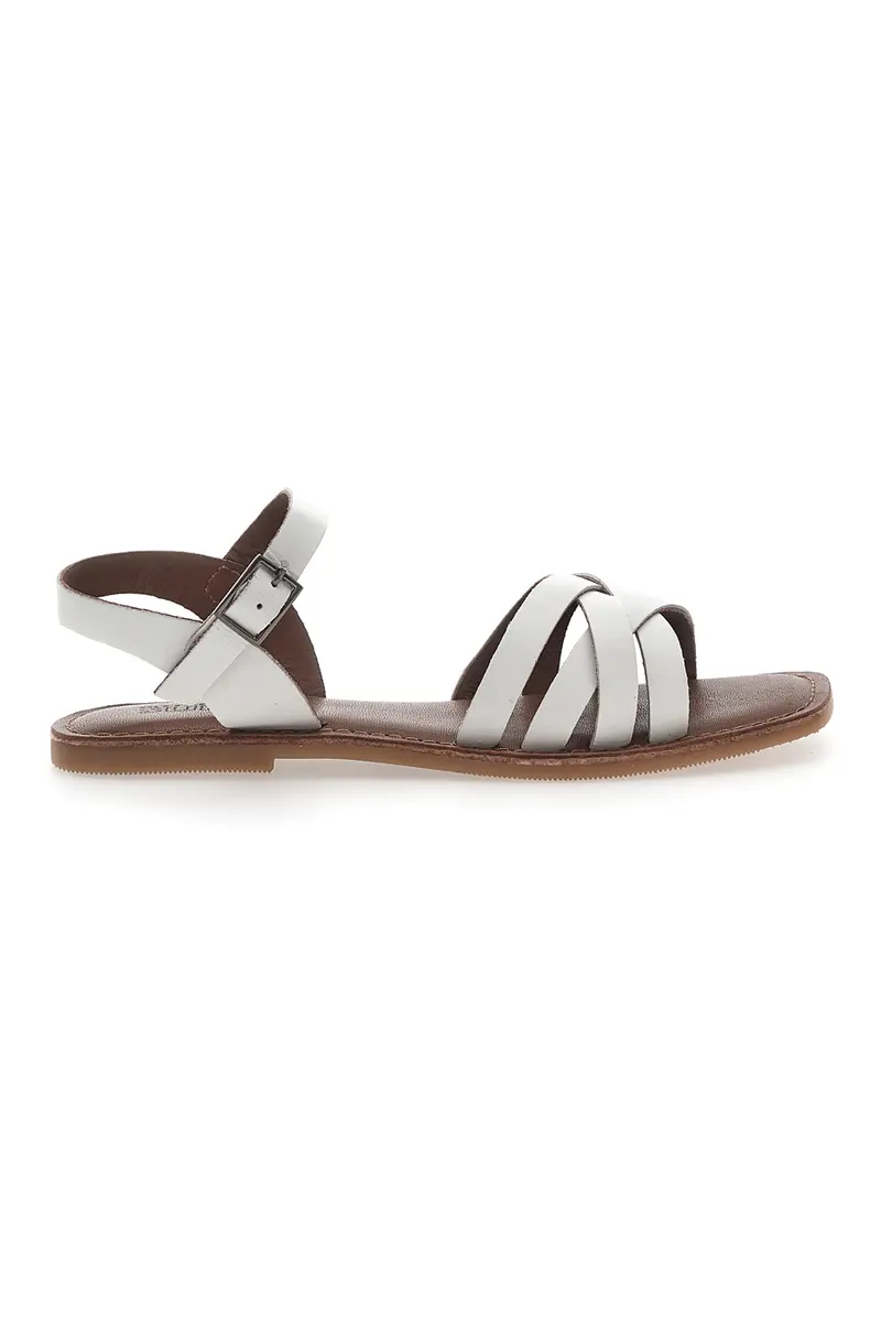 Sandali Bianchi In Vera Pelle Pittarello Sun A99311102