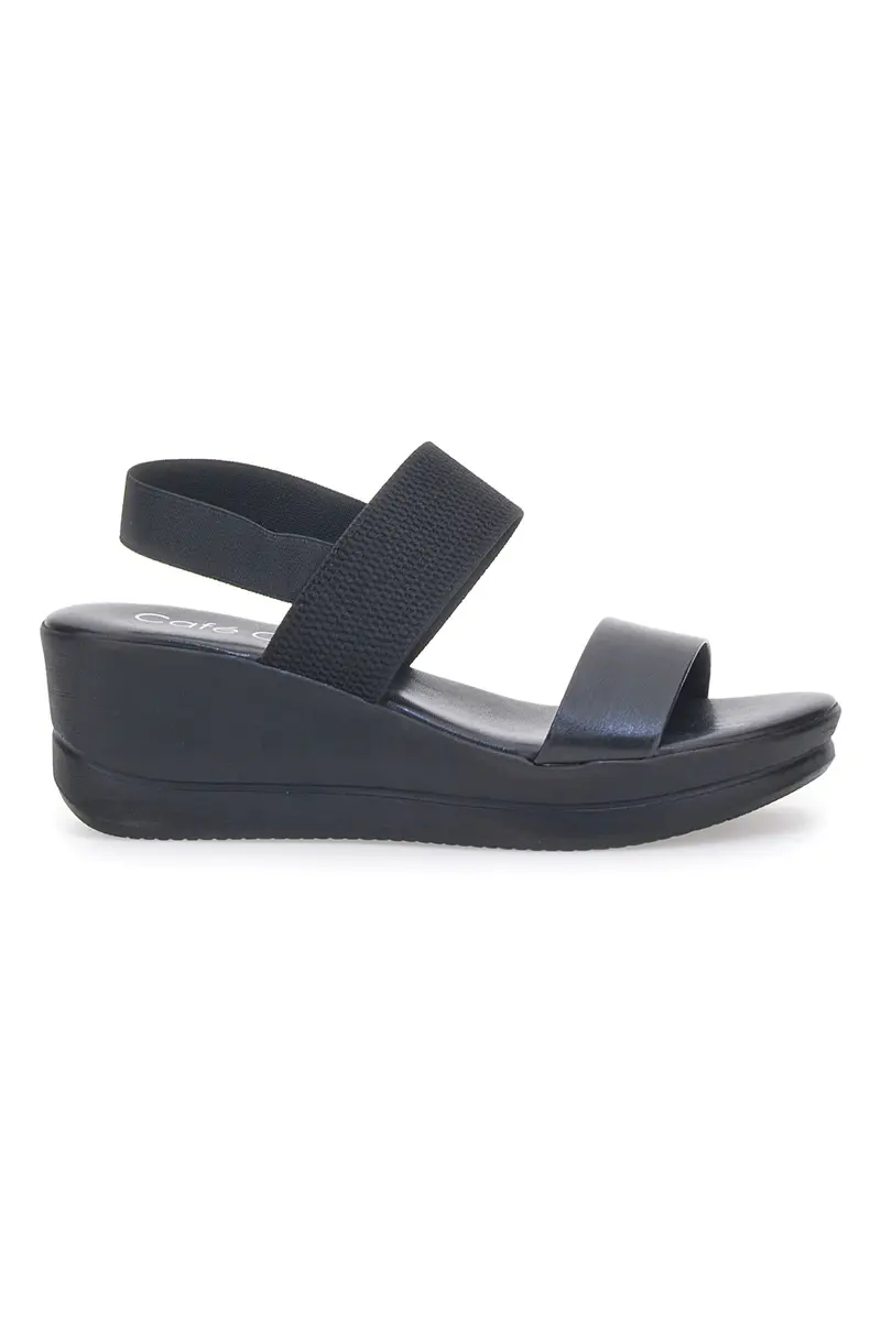 Sandali con Platform Cafe' Cost 2 Neri