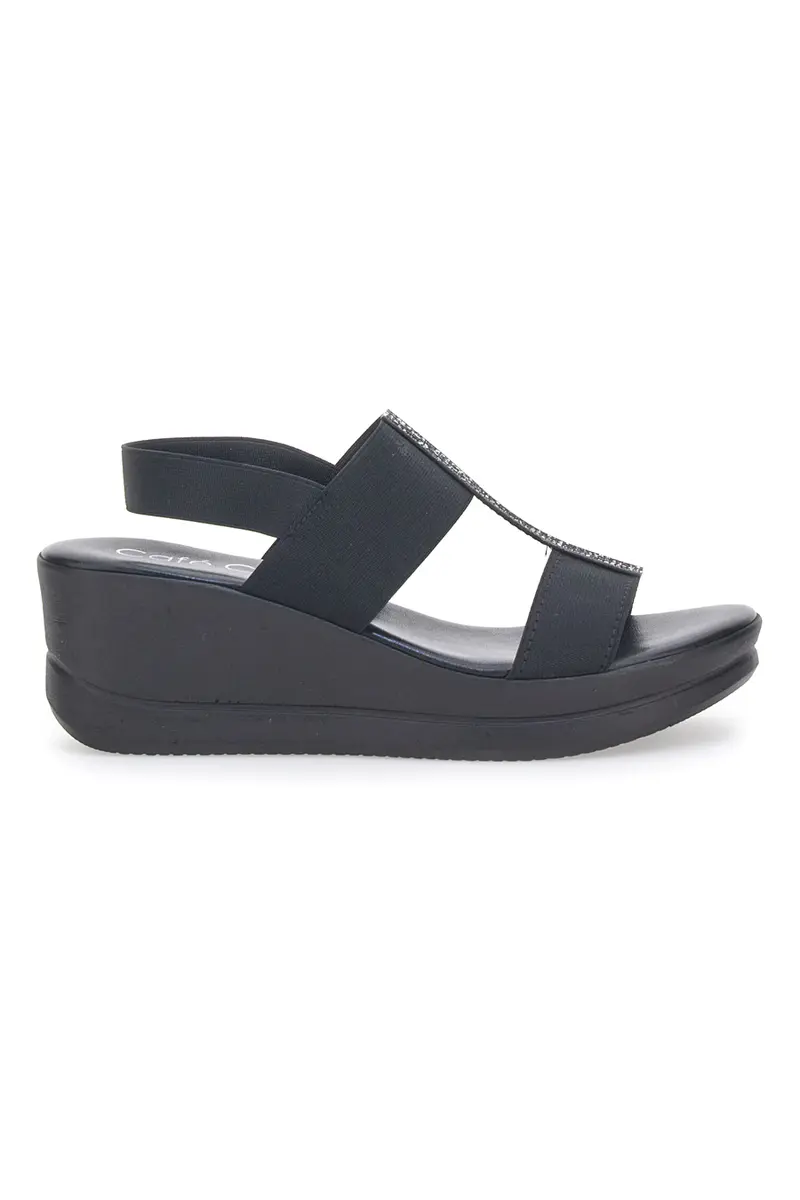 Sandali con Platform Cafe' Cost 4 Neri