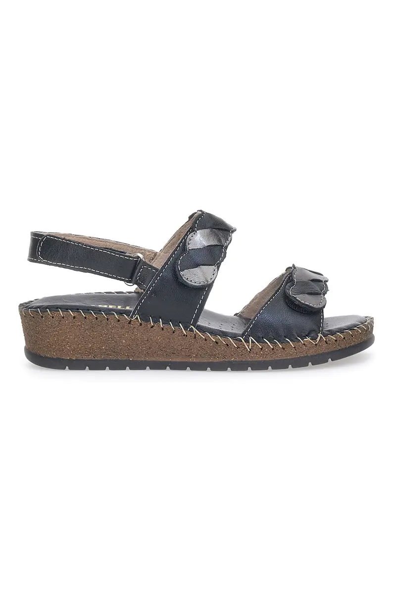 Sandali in Vera Pelle Pittarello 42055 Neri