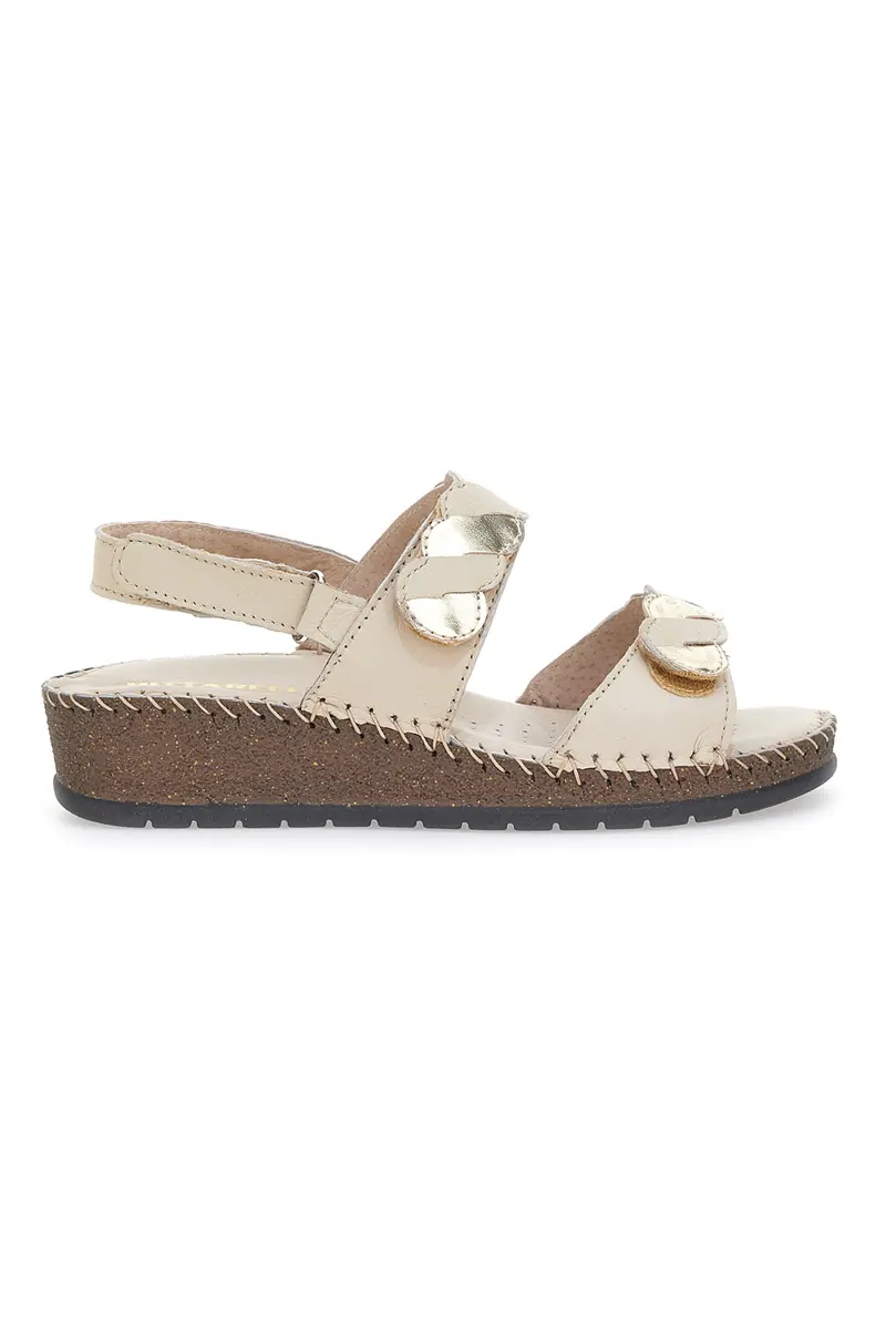 Sandali in Vera Pelle Pittarello 42055 Vaniglia