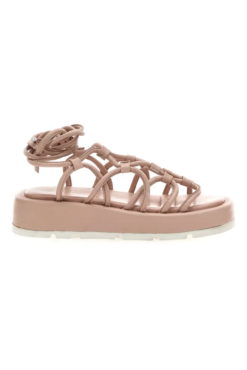 sandali Lace-Up Pink Grazie 3770