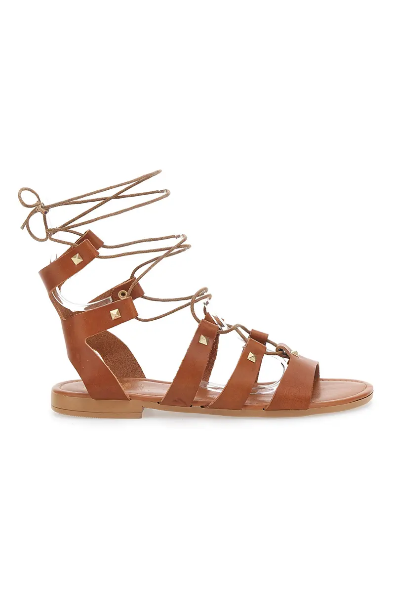 Sandali Lace-Up Prima Riga 405 Cognac
