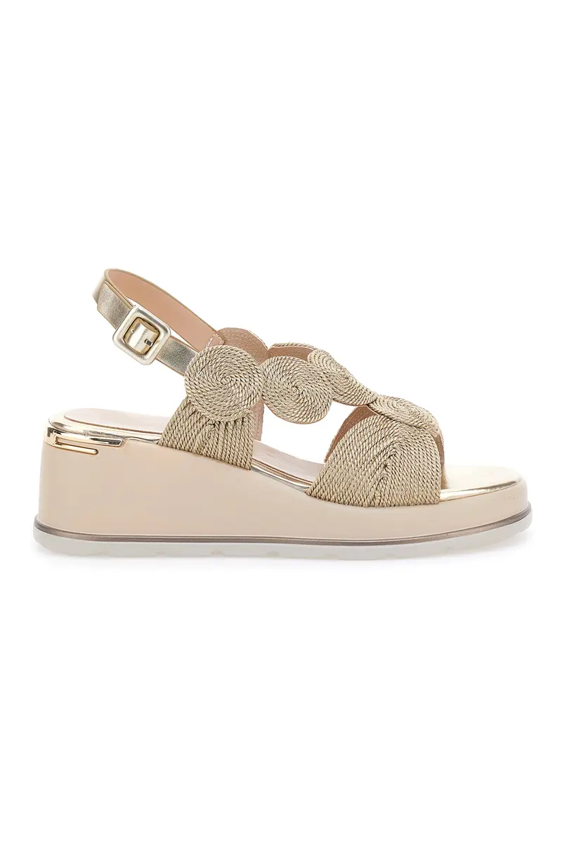 Sandali Oro Con Platform Mariella Burani K11002