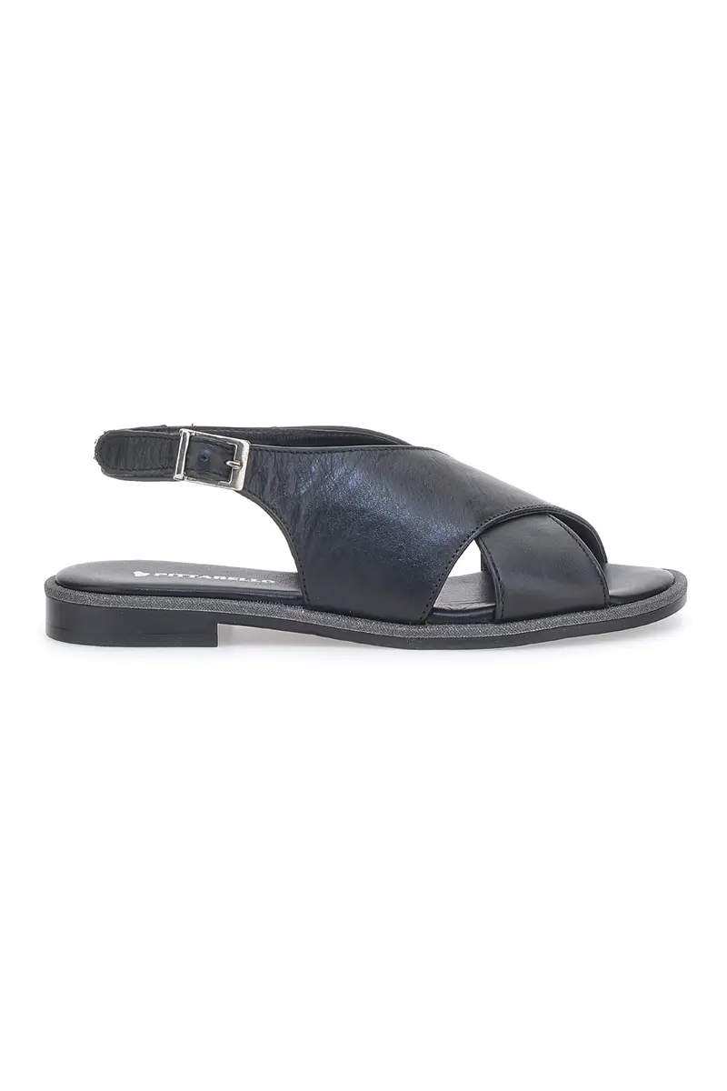Sandali Pittarello 1613802 Neri Vera Pelle