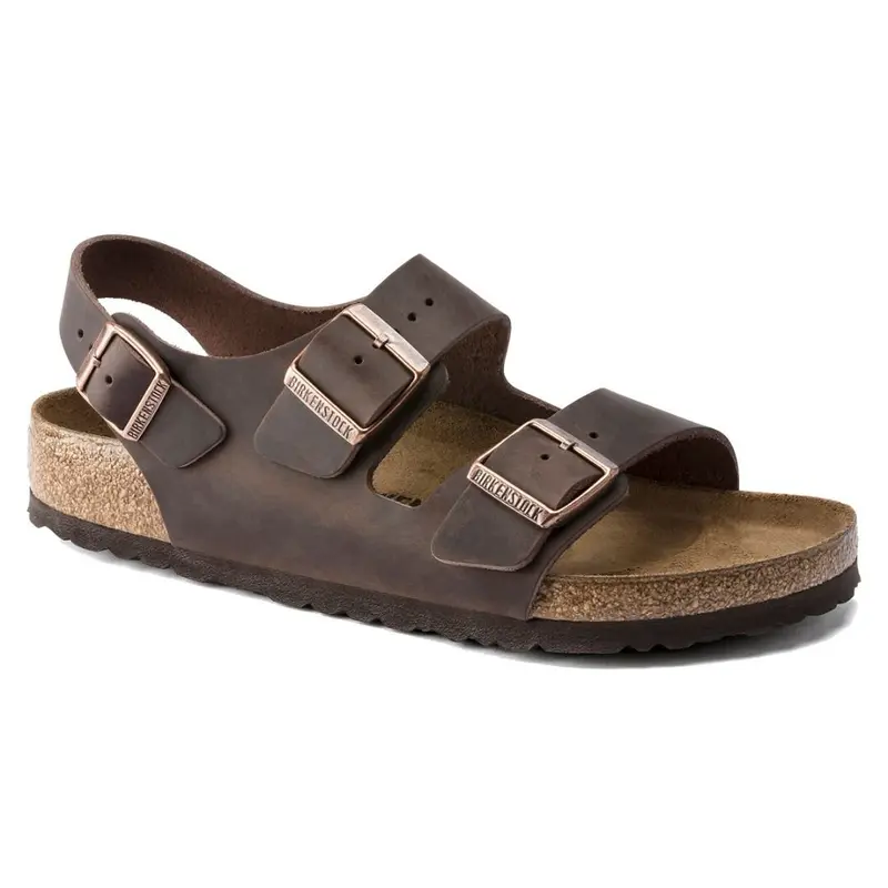 Sandalo Birkenstock Milano unisex pelle oliata