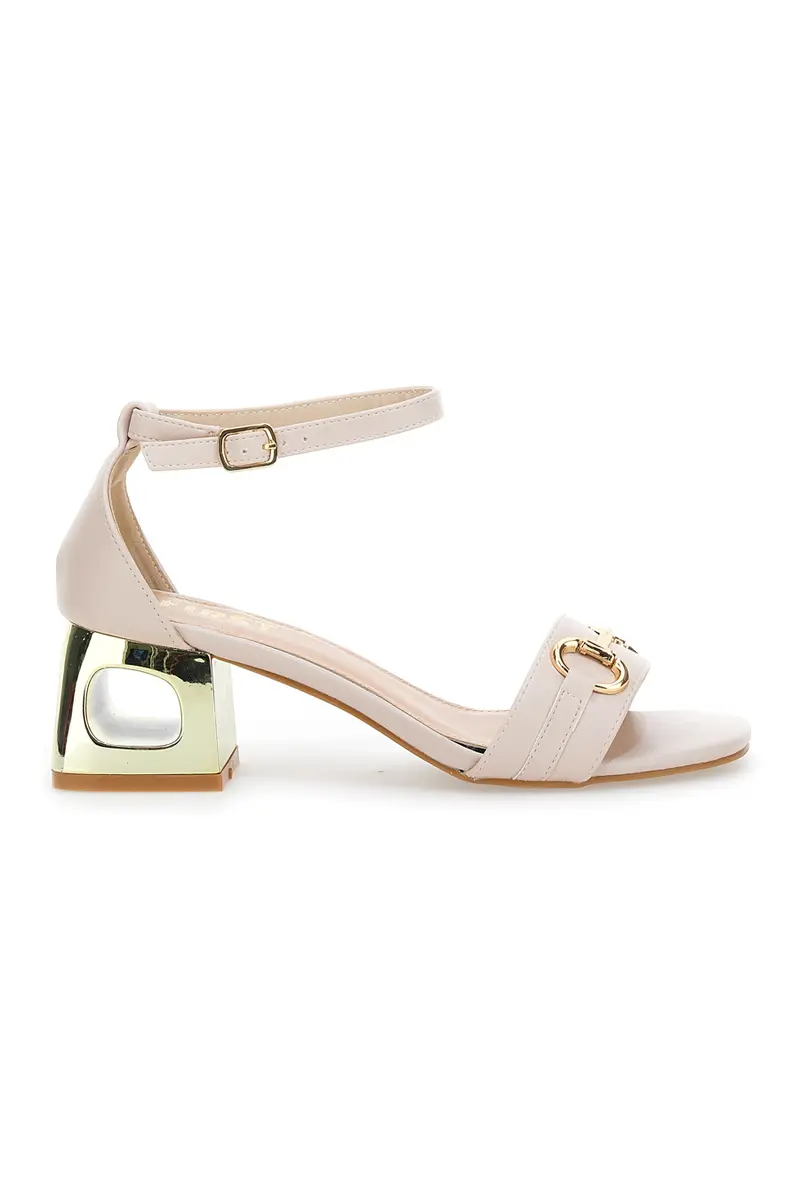 Sandalo con tacco The First 1602 Beige
