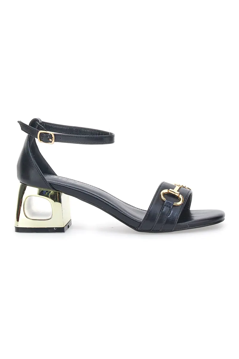 Sandalo con tacco The First 1602 Nero