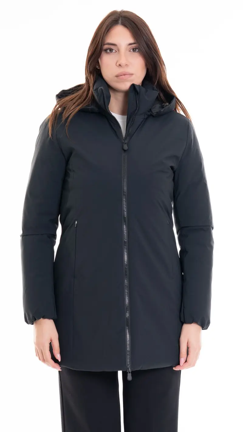 SAVE THE DUCK CAPPOTTO RACHEL CON CAPPUCCIO DONNA D40060W MATT19 10000
