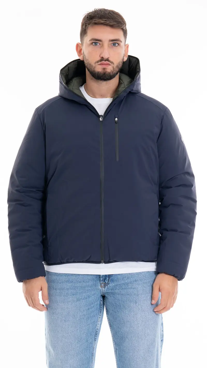 SAVE THE DUCK GIUBBOTTO EZRA REVERSIBILE CON CAPPUCCIO UOMO D33600M MATT19 90000