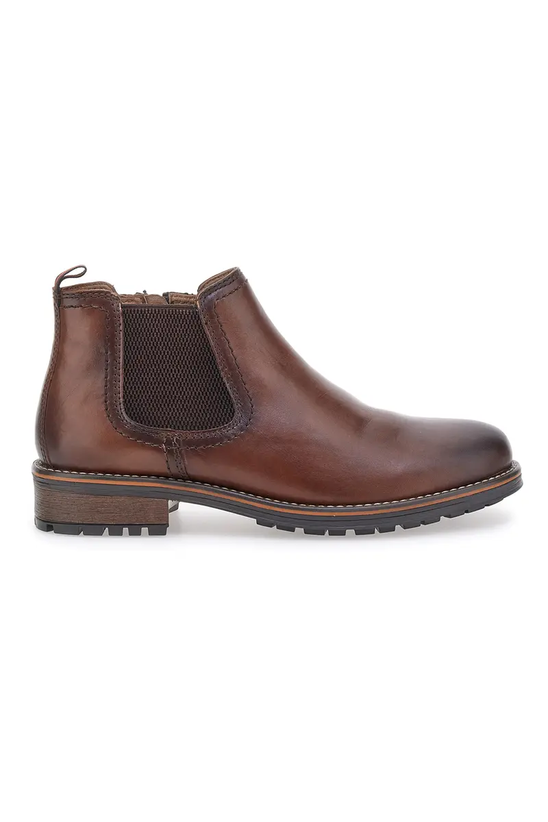 Scarpa Stringata Alta In Vera Pelle Marrone Altemberg 2412