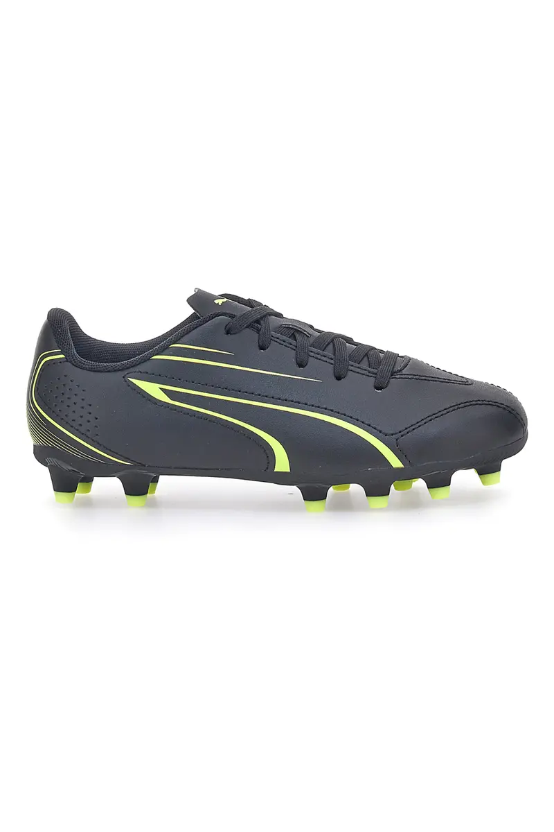 Scarpe da Calcio Nere Con Fregio Laterale Puma Vitoria Fg/Ag Jr