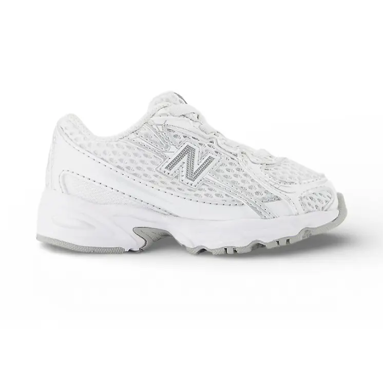 SCARPE NEW BALANCE 740 BUNGEE LACE BIANCHE BAMBINO