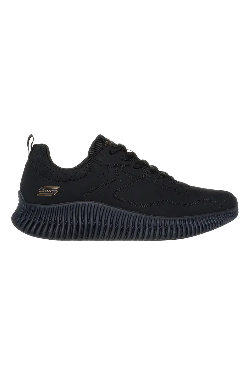 Scarpe sportive nere leggere con suola scolpita Skechers Bobs Geo How Marvelous