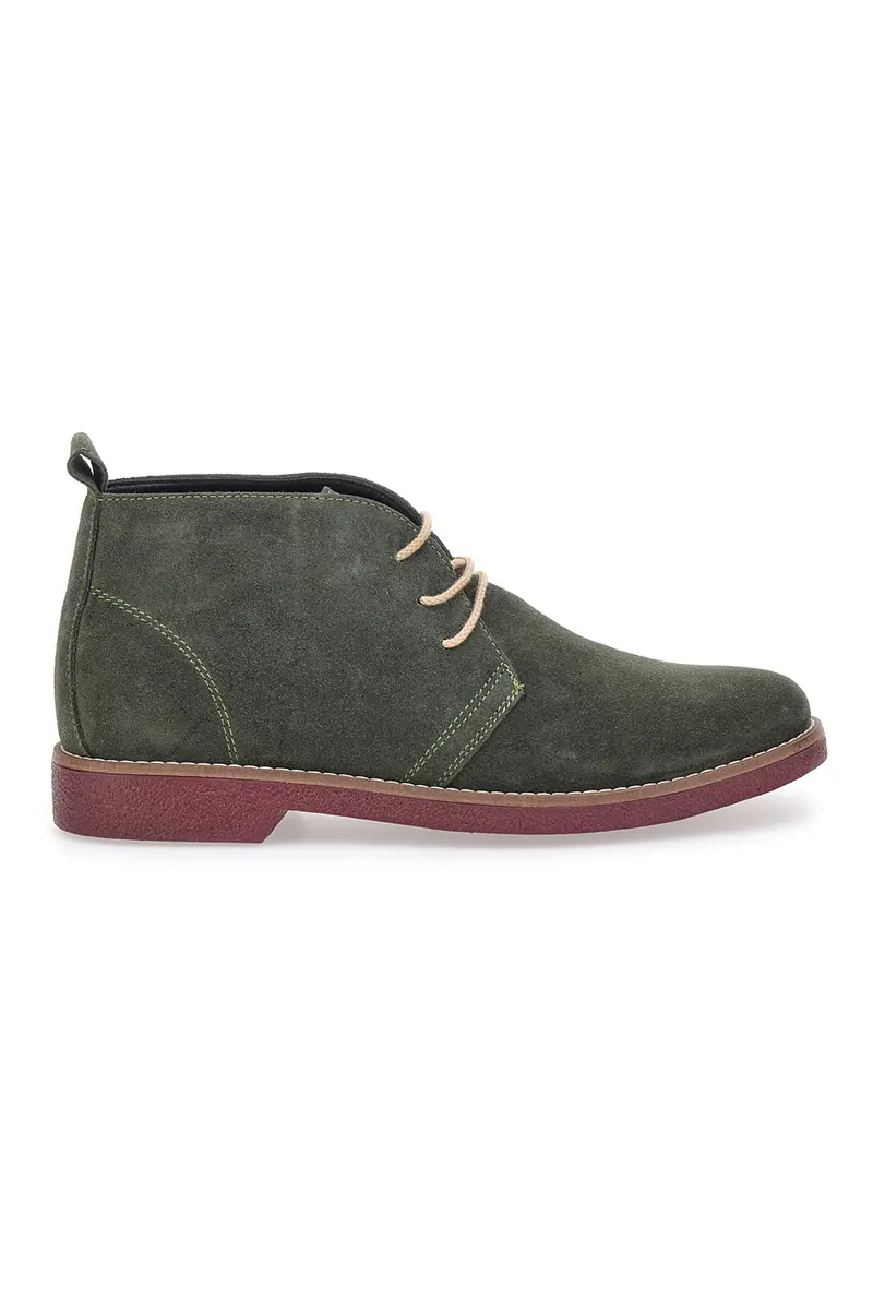Scarpe Stringate Alte Verdi In Pelle Scamosciata Pittarello Class 322